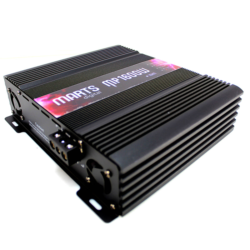 Marts Digital Premium Monoblock Amplifier 1,600 Watts 1 Ohm Class D MP-1600-1