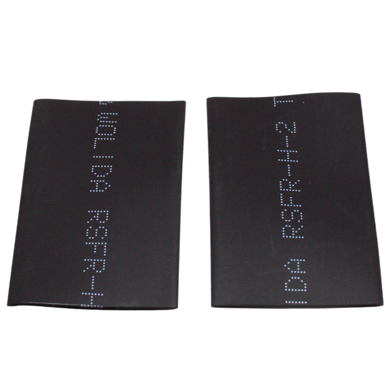 Pair of 0 Gauge 1/4 Inch Solder style Copper Ring Terminal Lugs w/ Heatshrink