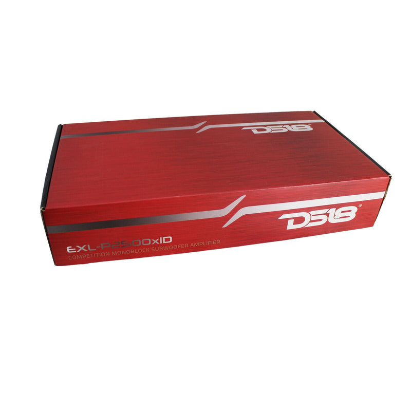 DS18 1 Channel Korean Amplifier Class D Full Range w/ Bass Knob EXL-P2500X1D