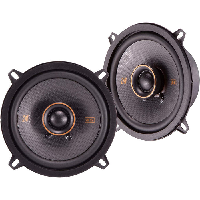 Kicker KS-Series 5.25" 4 Ohm Coaxial Midrange Speakers 150 Watt Peak KSC504