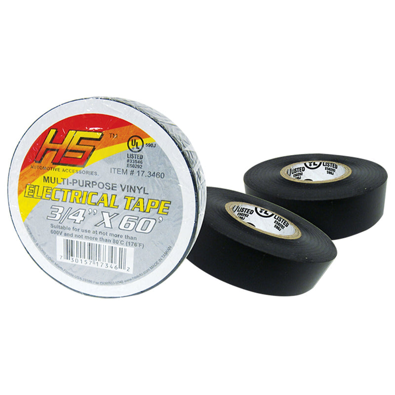 10 Pack of Herrero & Sons 3/4" x 60' Heat Resistant Vinyl Electrical Tape