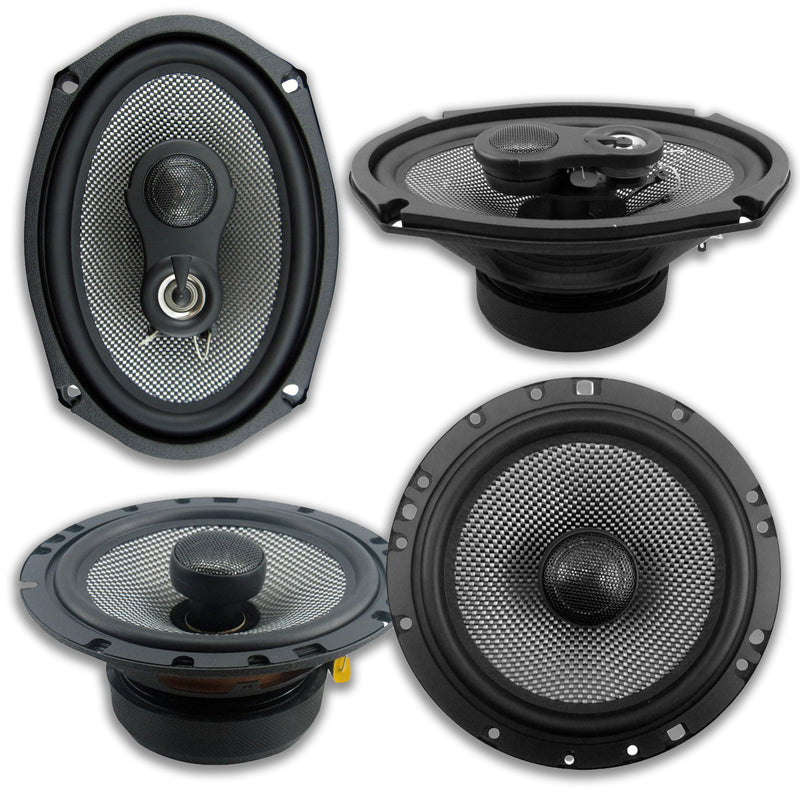 American Bass Car Audio 6.5 & 6x9 Coaxial Speaker Pairs 720W 4 Ohm SQ6.5/SQ6.9