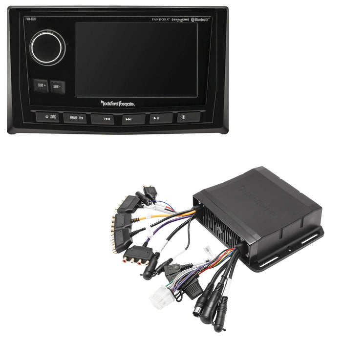 Rockford Fosgate PMX-8DH Marine Wired 5'' Display Head with PMX-8BB Receiver