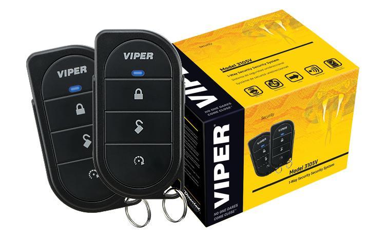 Viper 350 PLUS 1-Way Security 2 Remotes Control Center + 4 Door Locks 3105V