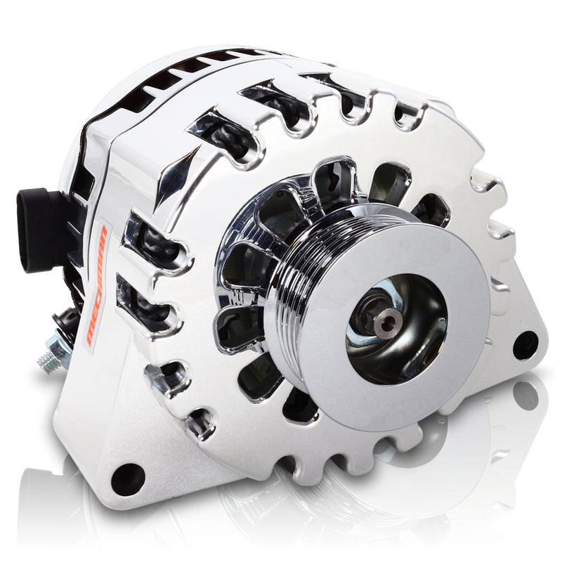 Mechman S-Series 240 Amp Chrome Alternator For 2005 - 2007 6.0L C5/C6 Corvette