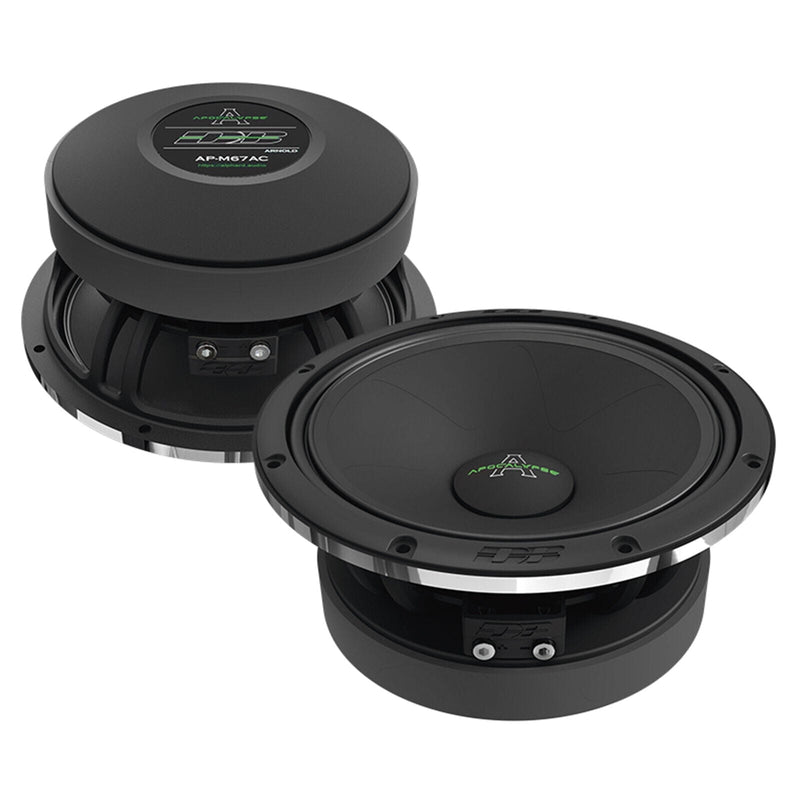Pair of Deaf Bonce 6.5" 600W 4 Ohm Midrange Speakers w/ 1" Bullet Tweeters 240W