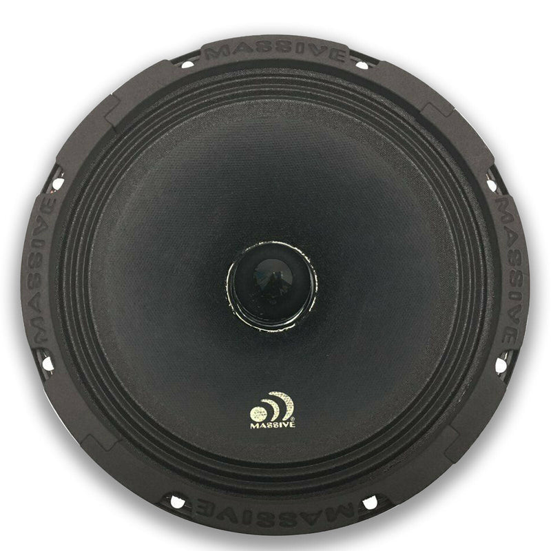 Massive Car Audio 8 Loud Speakers 1200W 8 Ohm With 4 Ch 2 Ohm Amplifier - Big Jeff Online Inc