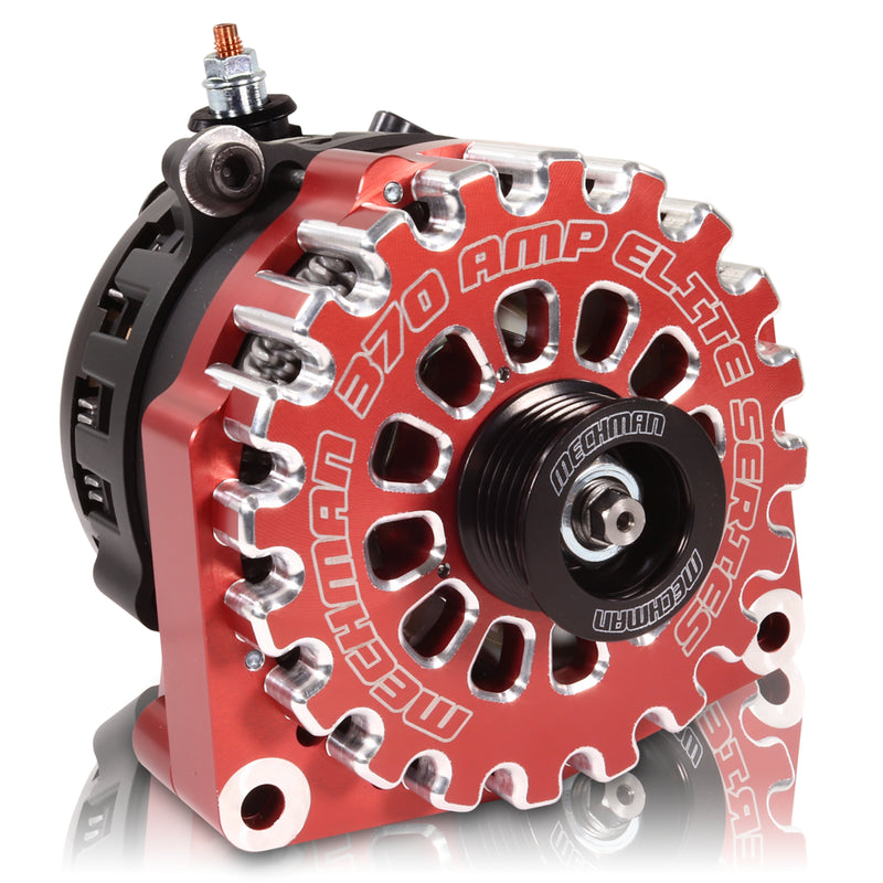 Mechman E-Series 370 Amp Red Alternator For 2014-2020 GM 6.2L Truck B14019370RD