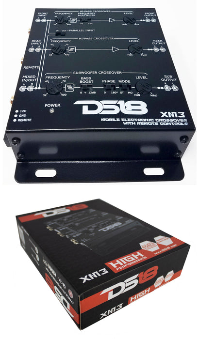 DS18 Combo KEQ7 7 Channel Equalizer + XM3 3 Way Electronic Crossover