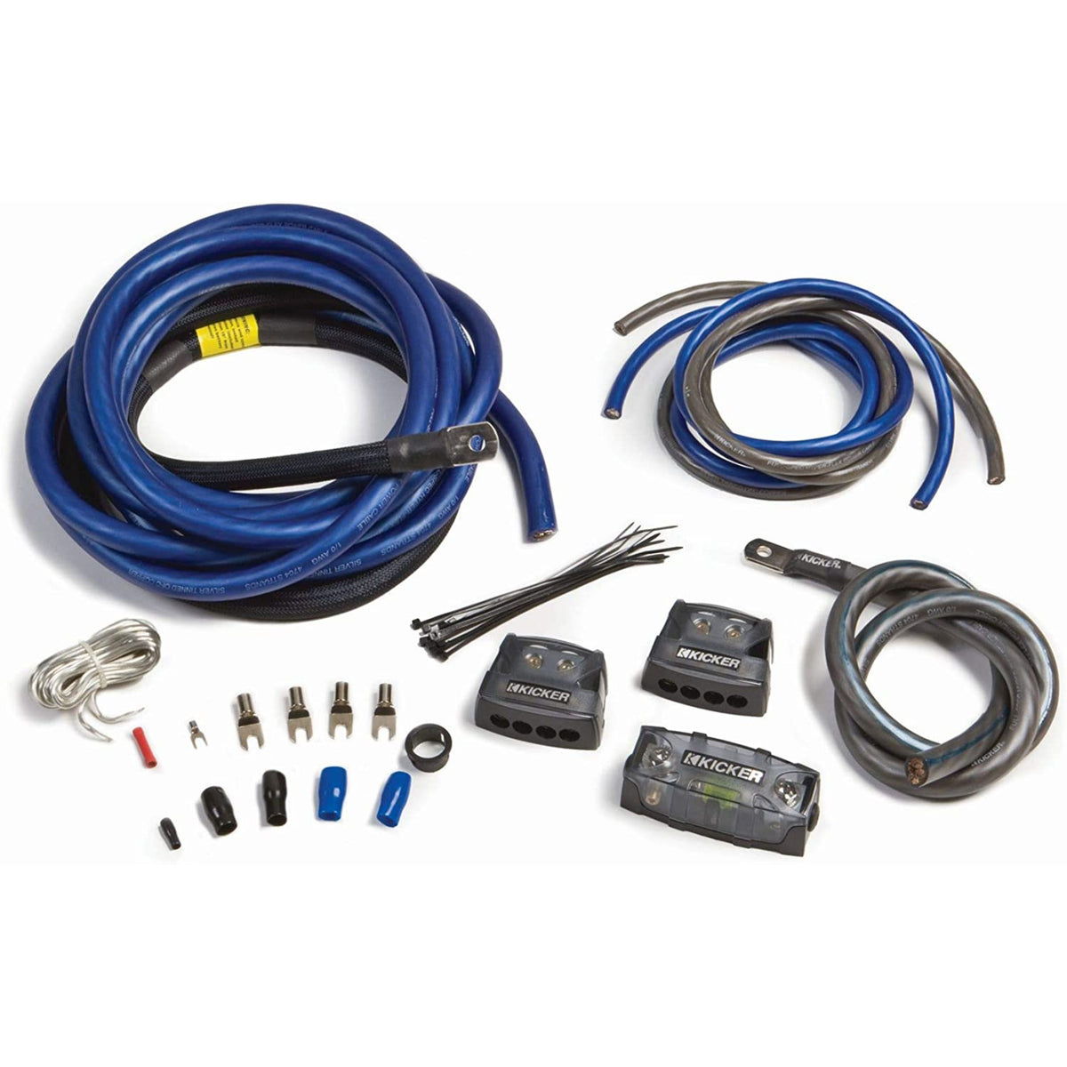 Kicker P-Series Dual Complete 1/0 AWG Amplifier Installation Wire Kit ...