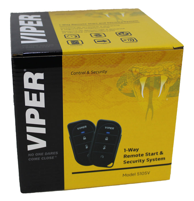 Viper 1-Way Security and Remote Start System 1/4 Mile Range +4 Door Locks 5105V