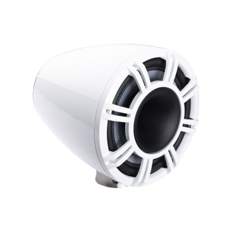 Kicker Pair of White 11" 600W HLCD Marine Wake Tower Speakers 47KMFC11W