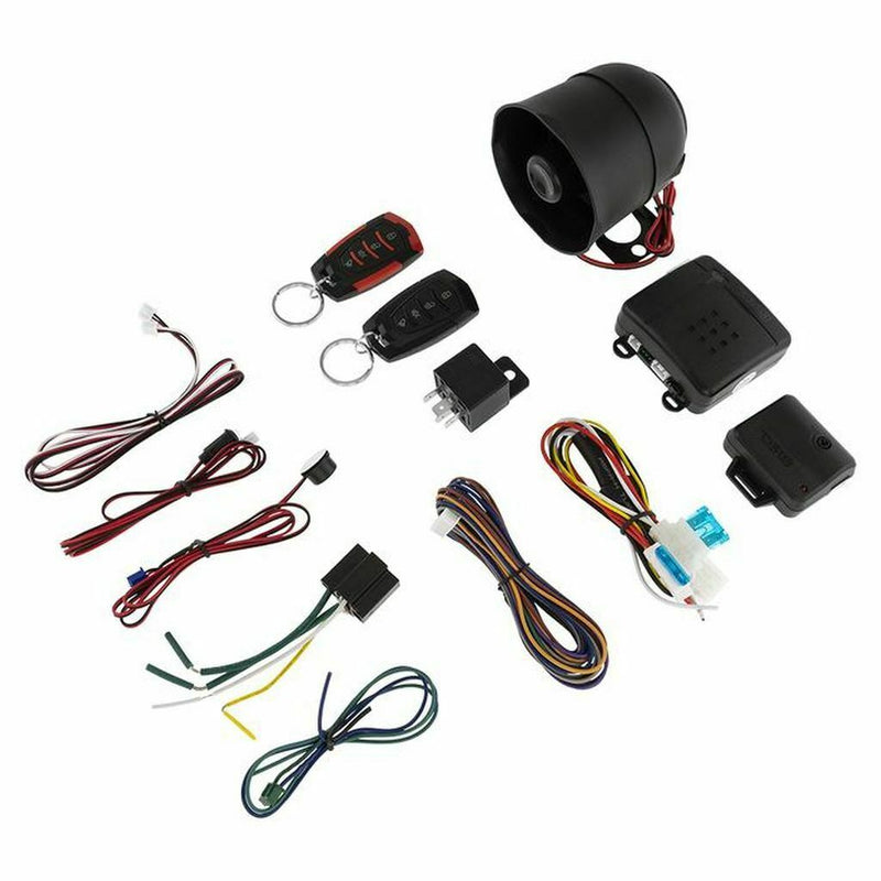 Car Security System w/ Keyless Entry & 2 Long Distance Remote Controls DS18 - Big Jeff Online Inc
