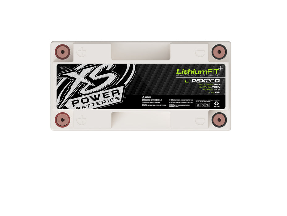 12V XS Power Lithium Marine Powersports Car Battery 2000W 10.4 AH Li-PSX20Q