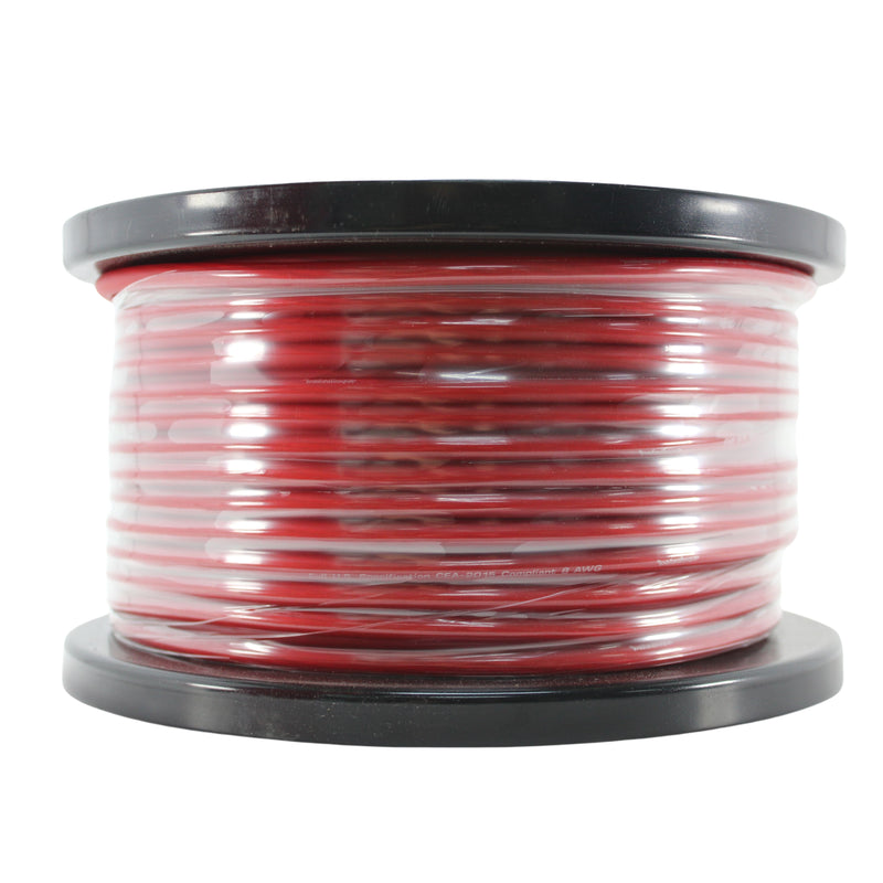 Rockford Fosgate 8 AWG 100% OFC Power/Ground Wire Red Lot Cut By The Foot