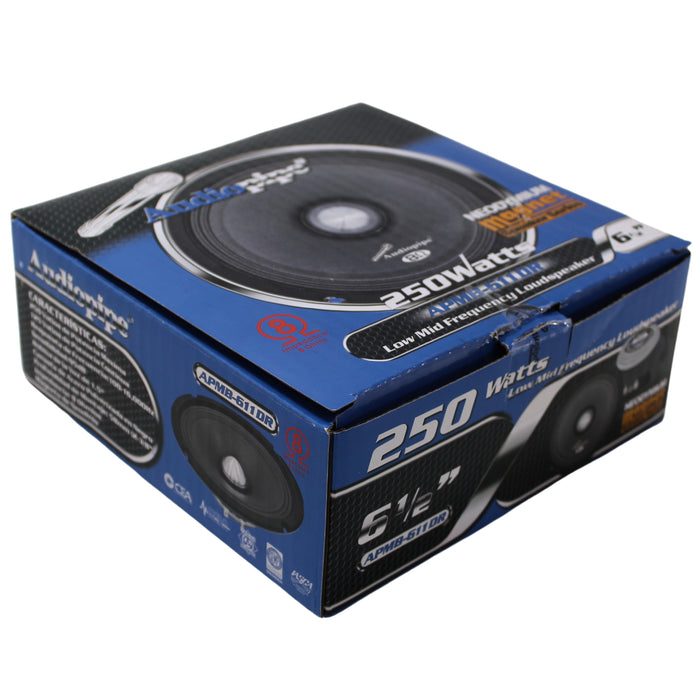 Audiopipe 6.5" Neo Mid Bass Car Audio Bullet Loud Speaker 250W 8 Ohm OPEN BOX