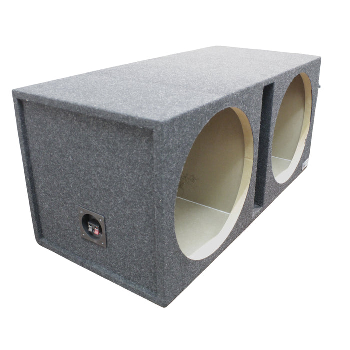 King Boxes 15" Dual Vented Carpeted Universal Subwoofer Box D15V