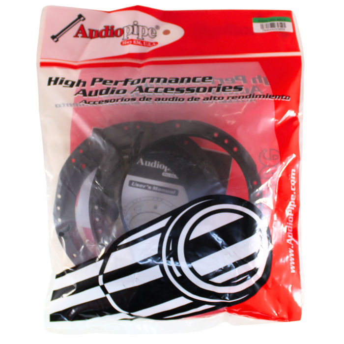 Audiopipe 6.5" to 6.75" Harley Davidson Speaker Adapter Ring Pair RING-HD-9813