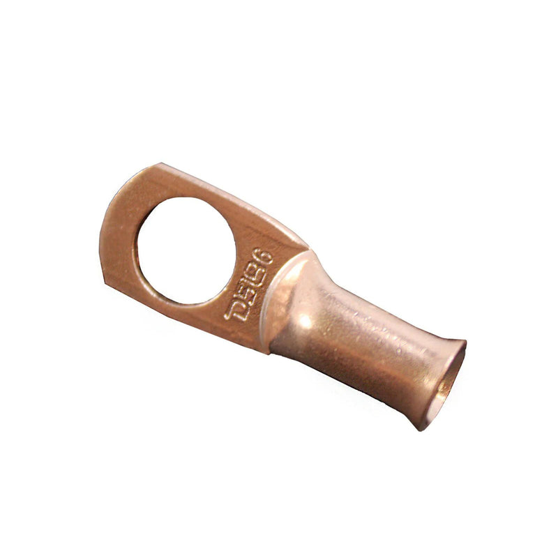 Pack of 10 DS18 Gauge 6 3/8 Copper Lug Ring Terminals Wire Connector CCL/6