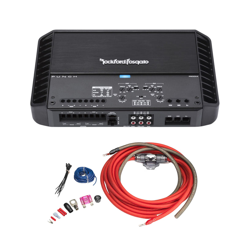 Rockford Fosgate Punch 600 Watt Multi-Channel Class A/B Amplifier + Install Kit