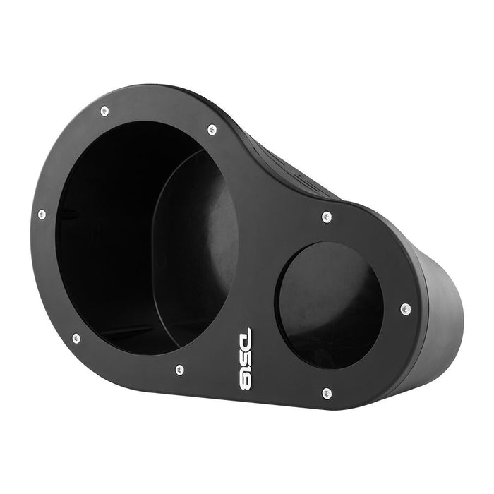 2x DS18 6.5" Speaker Enclosures & Tweeter Pods High Density ABS Universal EN6P