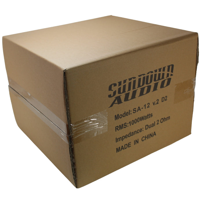 Sundown Audio SA Series 12" Dual 2-Ohm VC Subwoofer 2000 Watt Peak SA-12-V2-D2