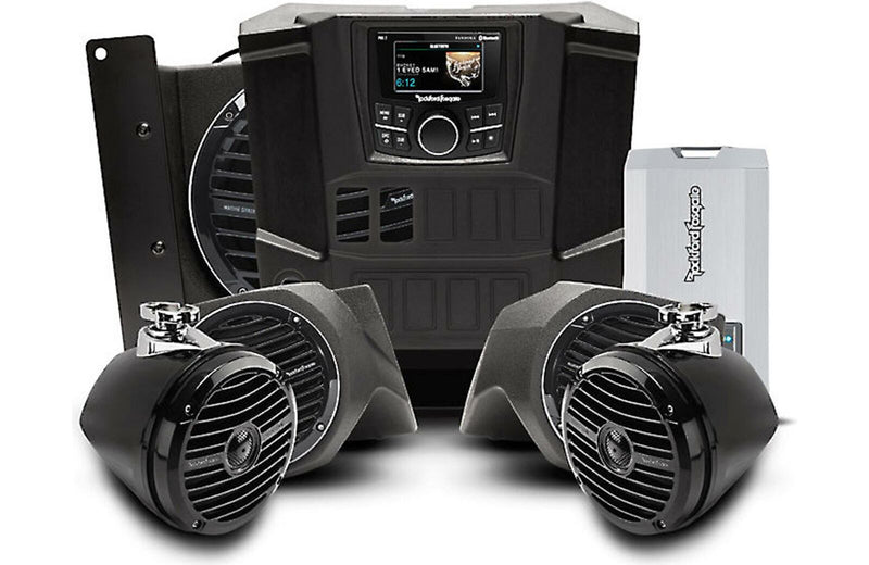 Rockford Fosgate RNGR-STAGE4 6.5" Polaris Ranger Full Audio System