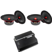 4x Pro X8.4BM Mid Range Speakers DS18 EXL 800 Watt 4 Channel Amplifier - Big Jeff Online Inc