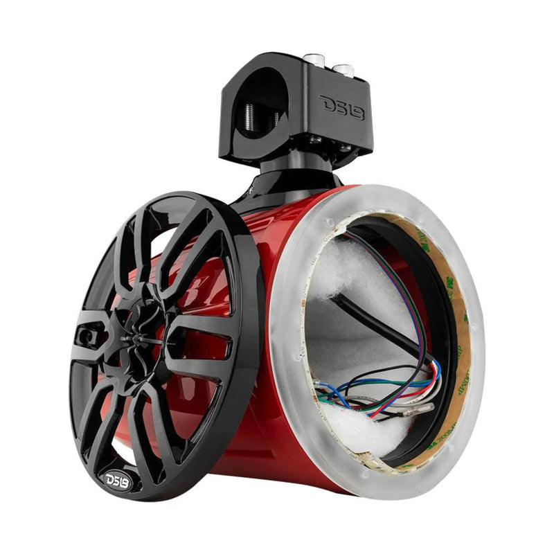 DS18 HYDRO X6TP-NS-(RD, BK, WH) 6.5" Marine Tower with Integrated RGB LED Lights
