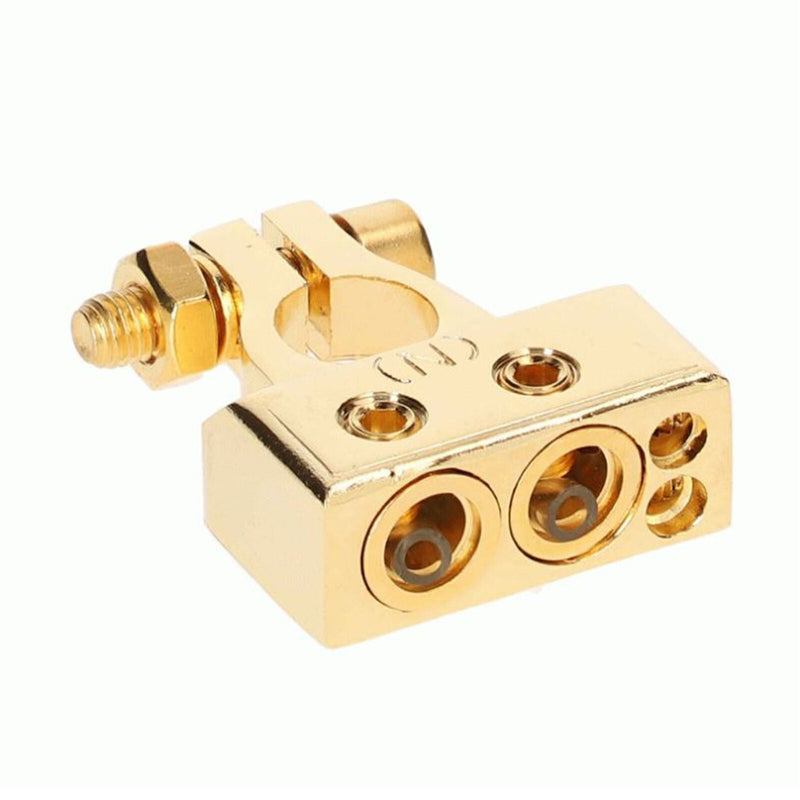 Metra Pro Series 24K Gold Plated Negative Battery Terminal 1/0 or 4AWG to 8AWG