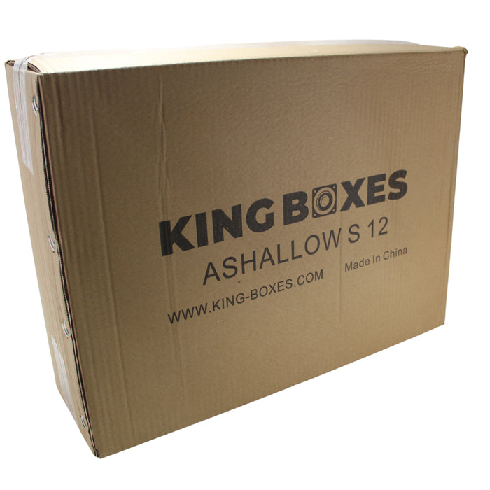 King Boxes 12 inch Single Shallow Sealed Speaker Enclosure Box KG-ASHALLOWS12