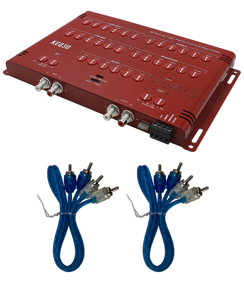 DS18 KEQ30 30 Band High Performance Amplifier + 2 x 18" 2 Ch RCA M2M