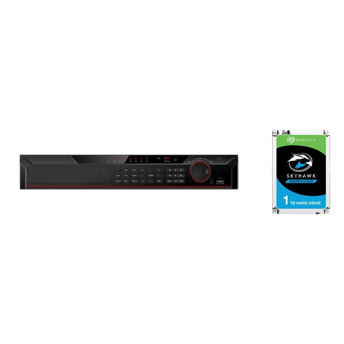 ENS Security 32 CH Penta-brid 4K-N/5MP 1.5U Digital Video Recorder + 1TB HDD