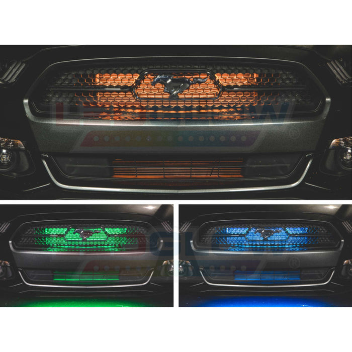 LEDGlow RGB LED Million Color Grille Light Bar for Bluetooth Underbody Kits