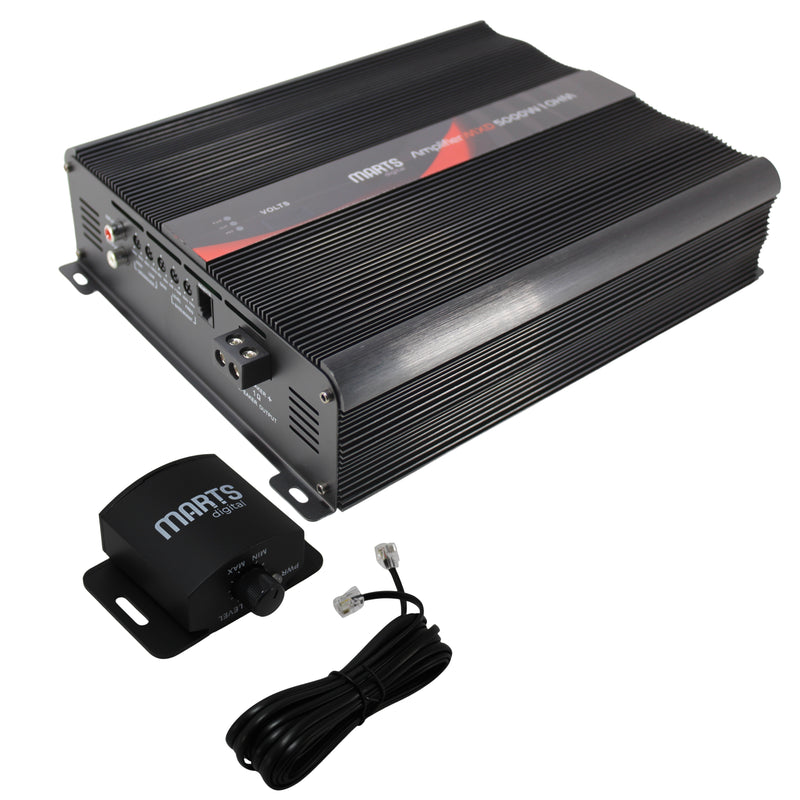 Marts Digital Monoblock Amplifier Full Range Class D 5000W Peak 1 Ohm MXD-5000