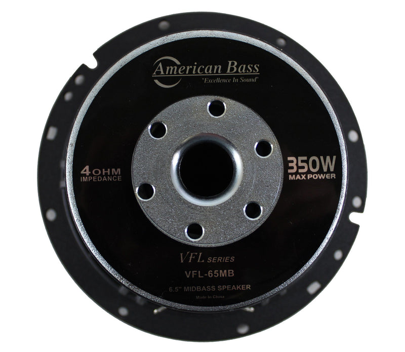 6.5" Midbass Open Back Speaker 350W 4 Ohm Pro Car Audio Mids VFL-65MB