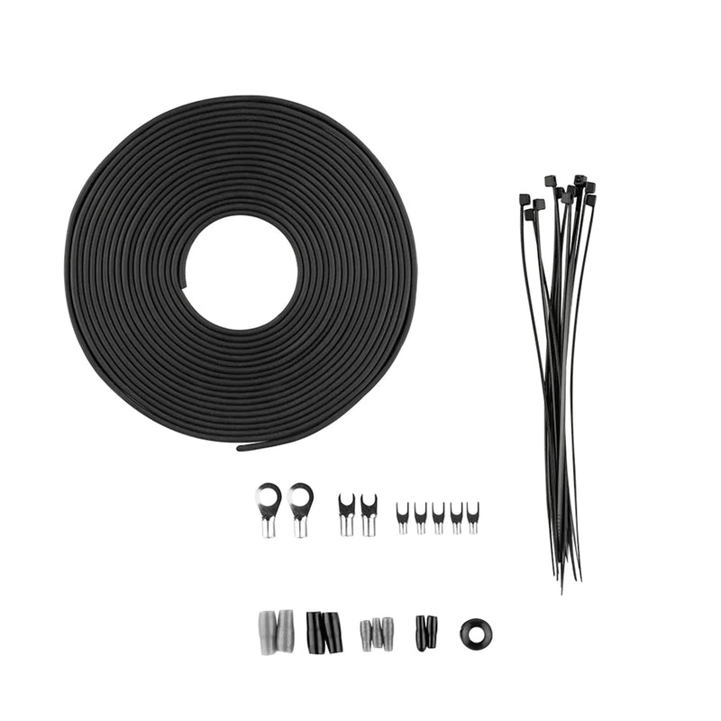 DS18 CCA 8GA Car Audio Amplifier Installation Kit Silver AMPKIT8-SL