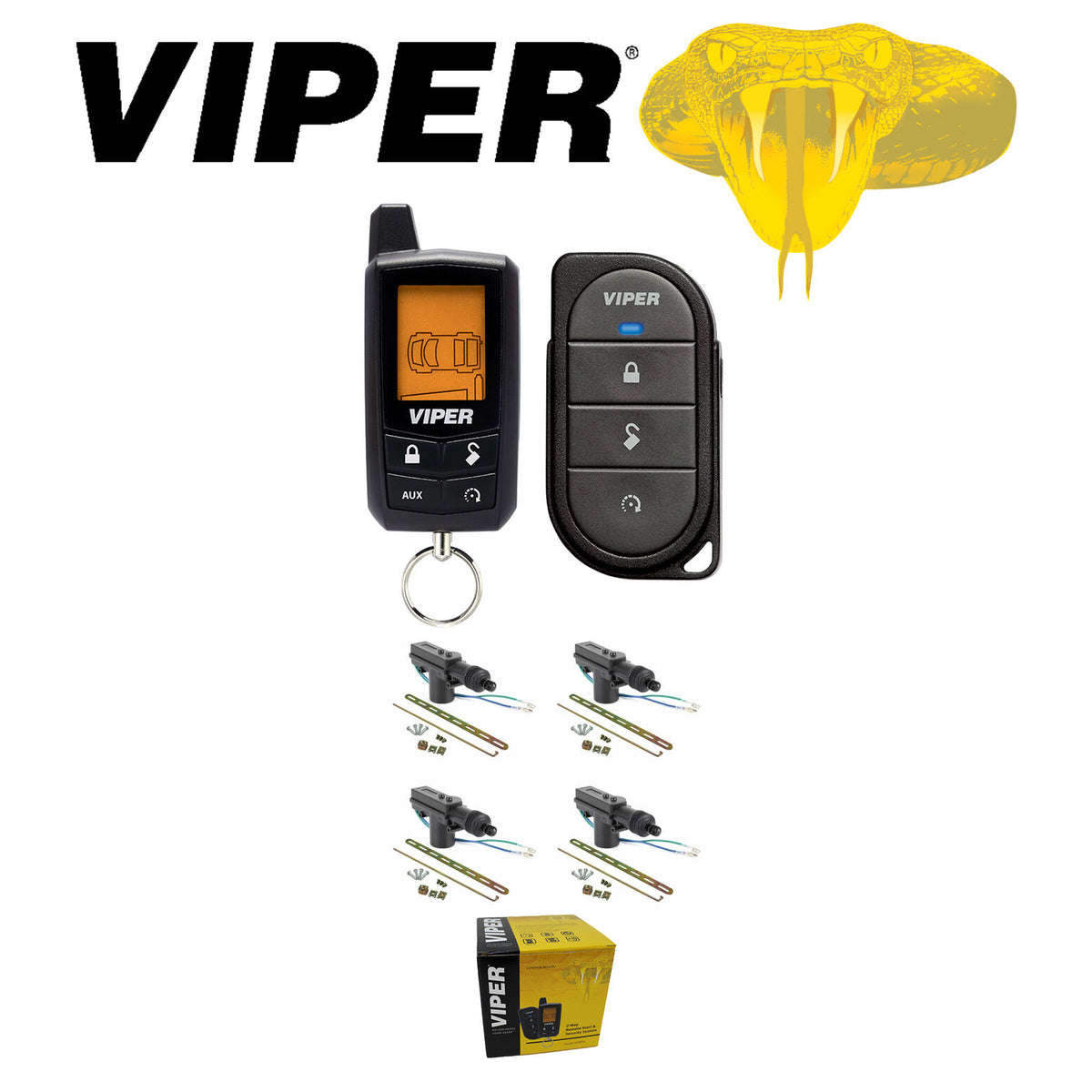 Viper LCD 2-Way Security and Remote Start System 1/4 Mile 4DoorLocks —  Big Jeff Online Inc
