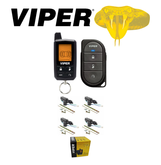 Viper LCD 2-Way Security and Remote Start System 1/4 Mile + 4 DoorLocks 5305V