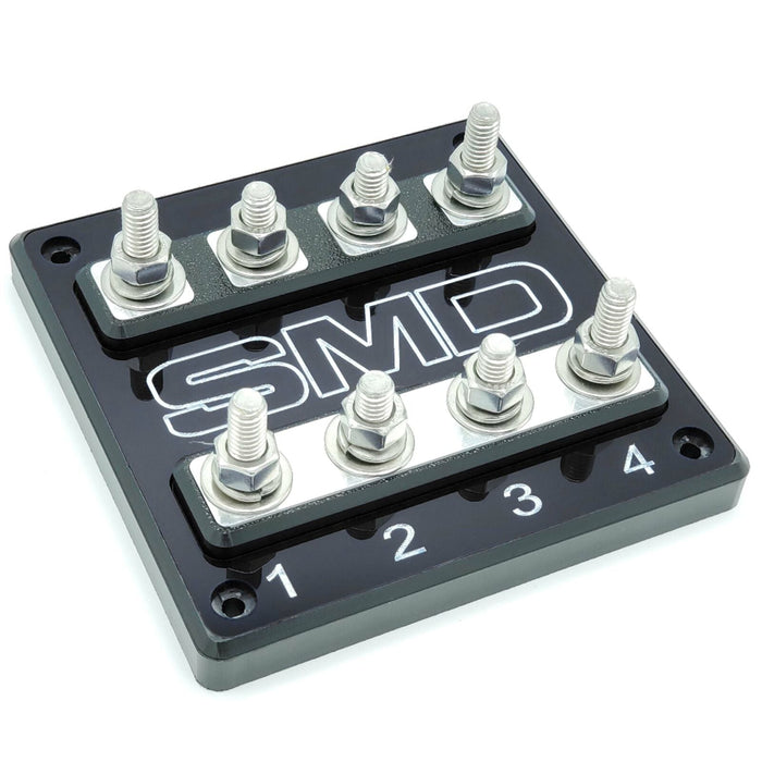 Steve Meade SMD Premium Heavy Duty Double ANL Fuse Block – Solid Copper, Made In USA (Car Audio)