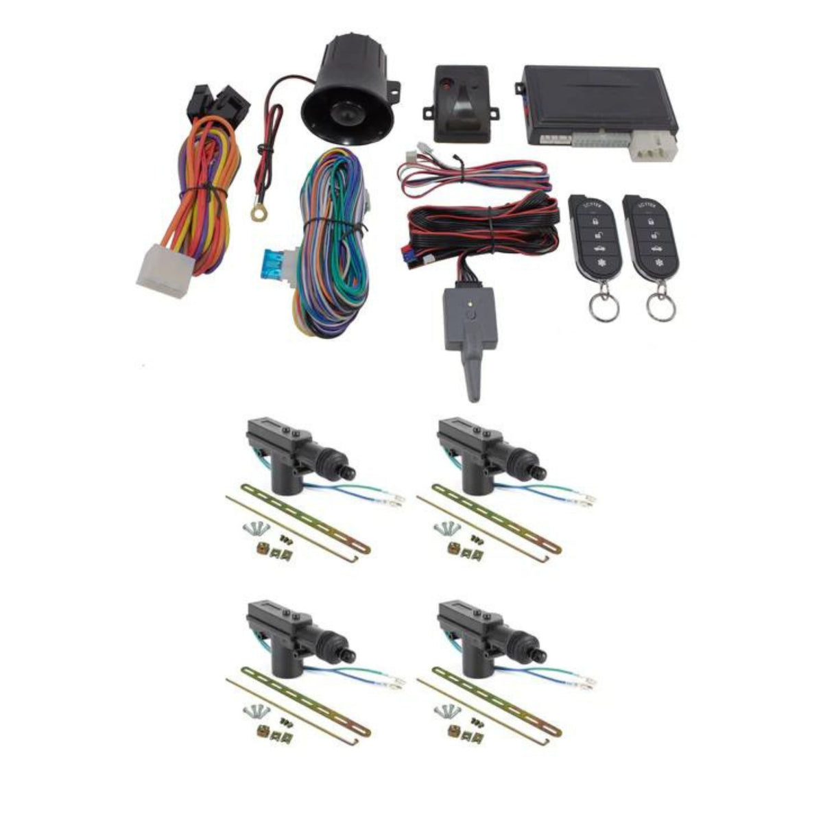 Car Alarm Anti Theft Keyless Entry + 4 Door Lock Remote Control G5 ...