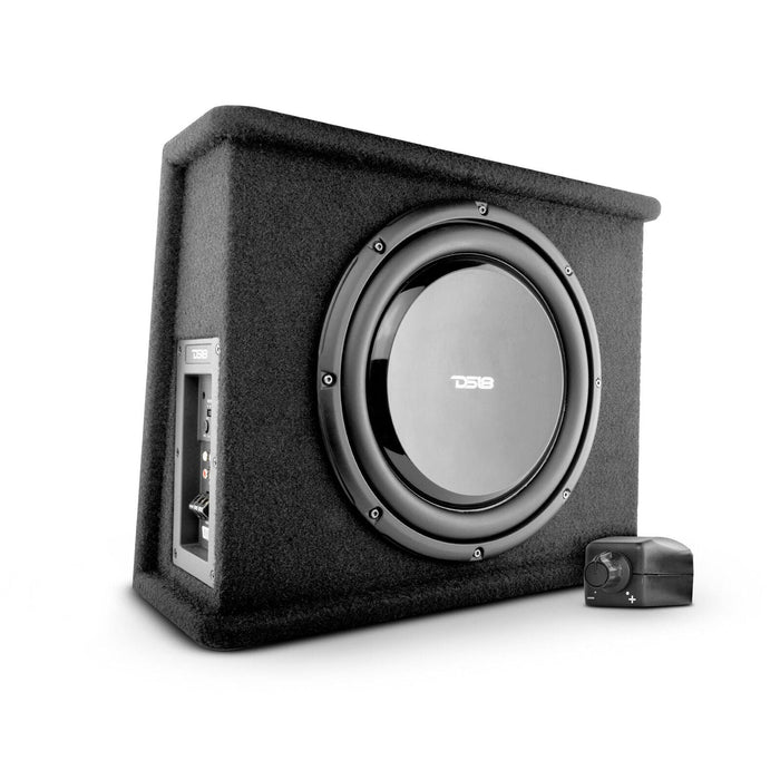 DS18 12" Shallow Subwoofer Bass Package 700 Watts 2 Ohm with Built In Amplifier