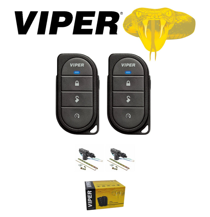 Viper 350 PLUS 1-Way Security 2 Remotes Control Center + 2 Door Locks 3105V