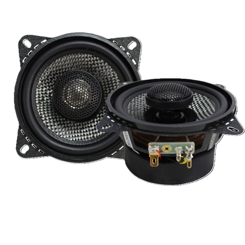 Pair of 4" 2 Way Coaxial Speaker w/ Neodymium Swivel Tweeter 100W 4 Ohm SQ 4.0