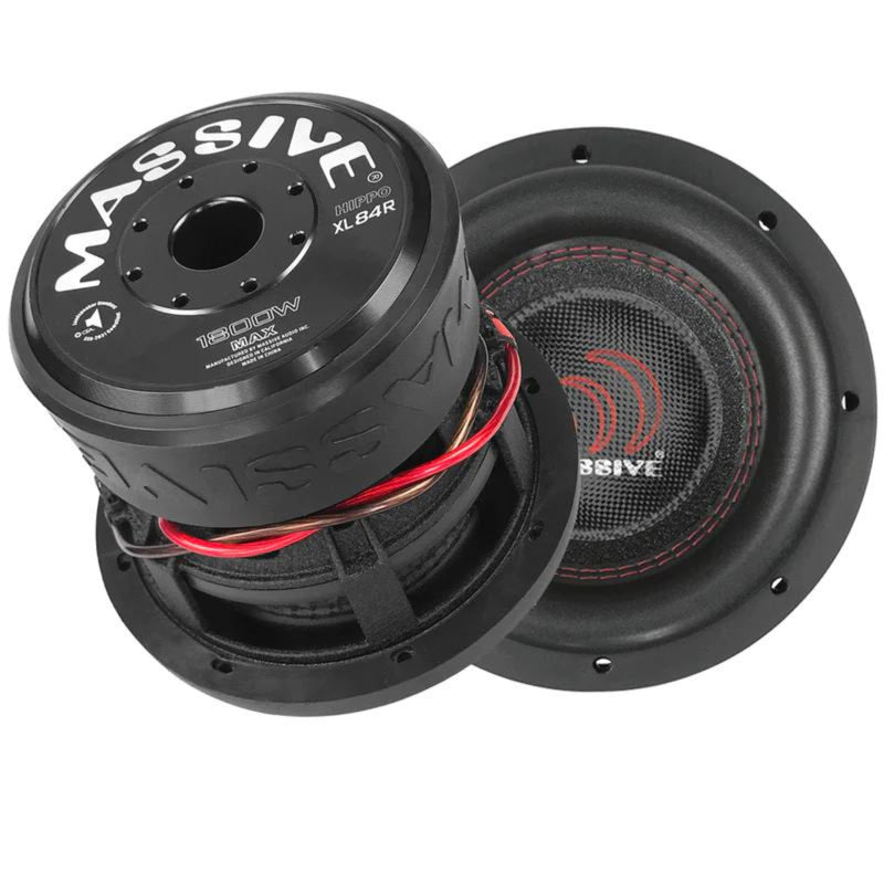 Massive Audio 8" Dual Voice Coil 1800 Watt Peak Subwoofer 4-ohm / HIPPOXL84VR2