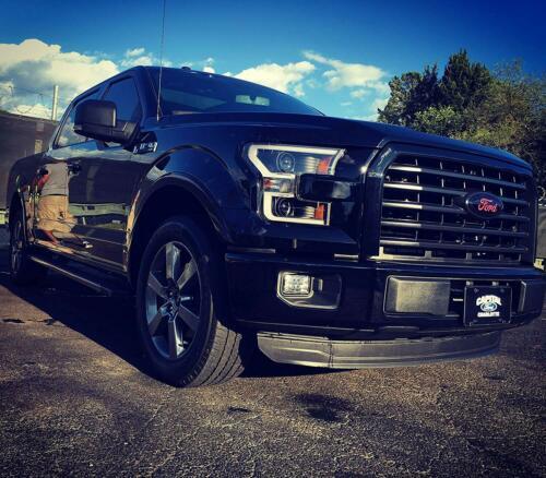 Anzo Projector Plank Style Headlights Black/Amber Fits 15-17 FORD F-150 #111347 - Big Jeff Online Inc