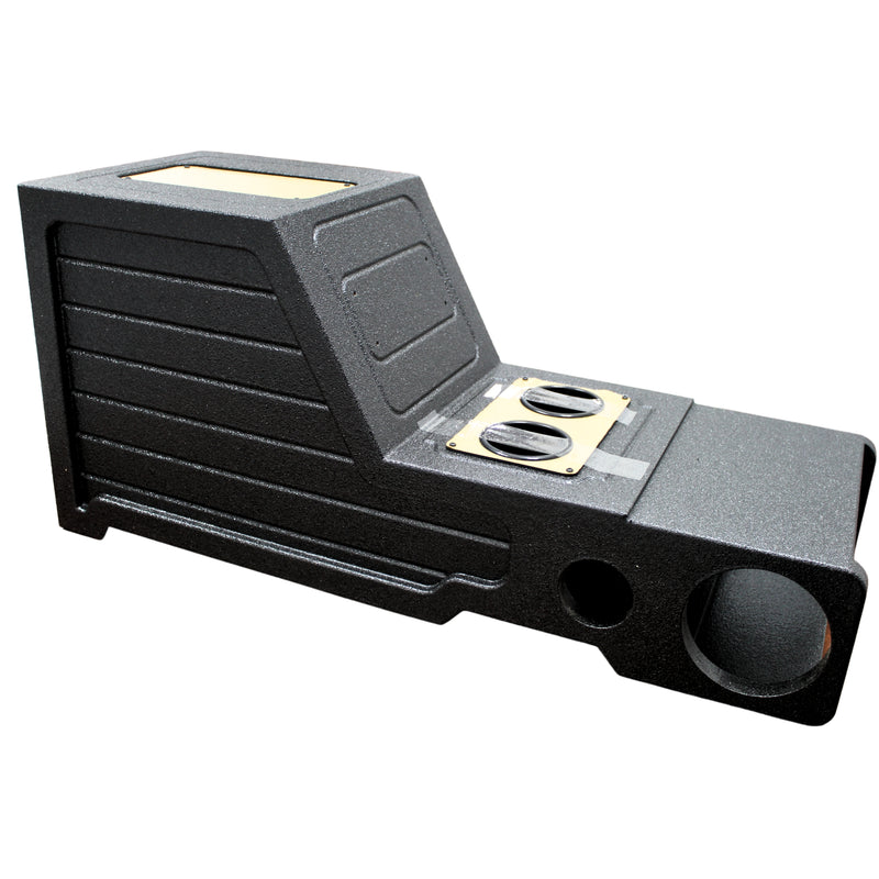 King Boxes 12" Center Console TAHOE/YUKON 2007-2013 (2) 6.5" & (2) 3.5" Cutouts