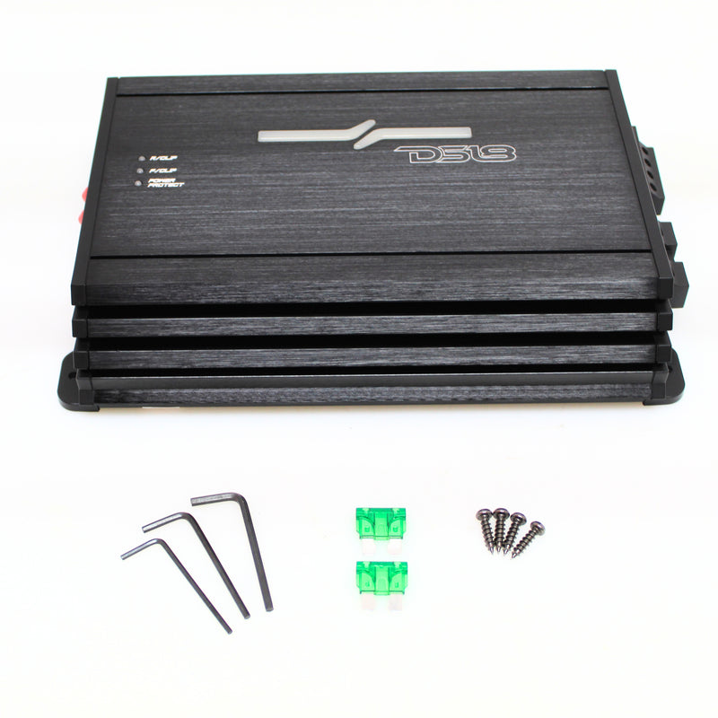DS18 4 Channel 2400 Watt Class D Full Range Car Audio Amplifier ZR600.4D