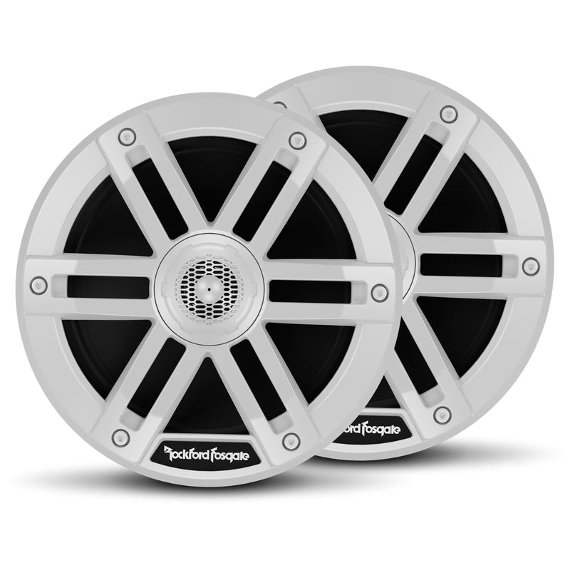 Rockford 6.5 Front Enclosures /w White Marine Speakers for 2018+ Polaris Ranger