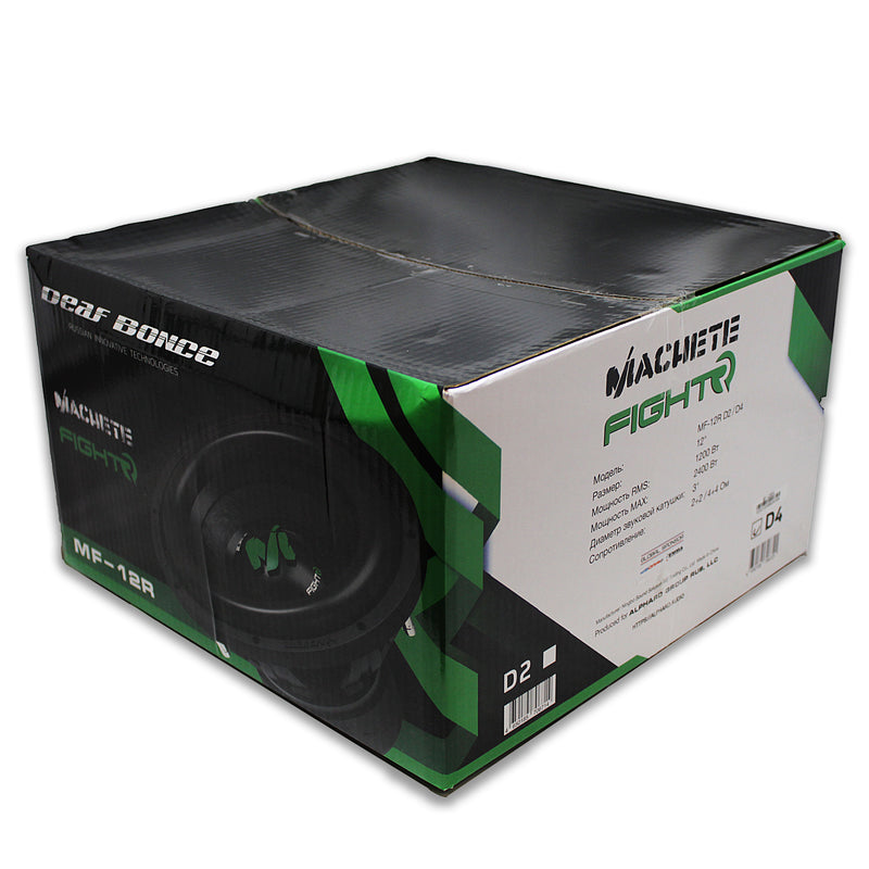 Deaf Bonce Machete 12" 2400W 4+4 Ohm Dual Voice Coil Subwoofer MF-12R D4